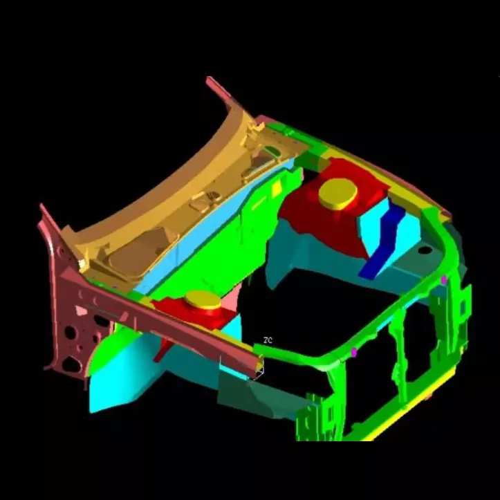 Matrices d'estampage d'assemblage de compartiment moteur automobile