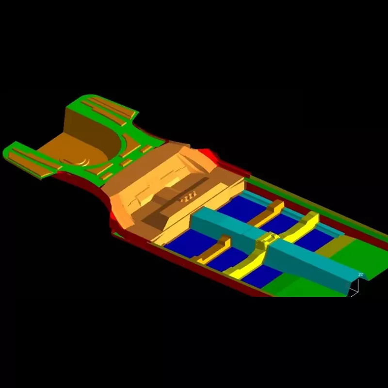 Matrices d'estampage pour assemblage de plancher automobile