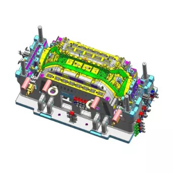 Moulage par injection de corps de pare-chocs avant automobile