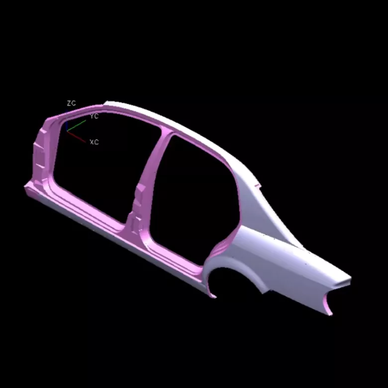 Matrice d'estampage du panneau latéral droit de l'automobile